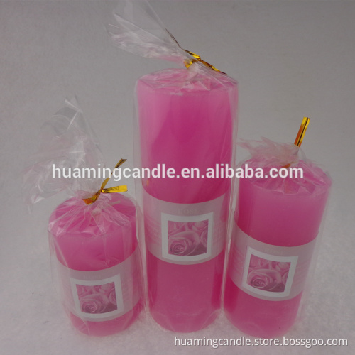 weeding pillar candles
